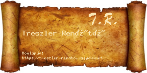 Treszler Renátó névjegykártya