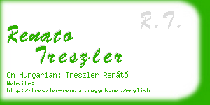 renato treszler business card